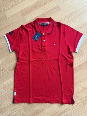 Gant Men’s Red Polo with Contrast Trim